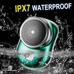 Mini Electric Shaver - Pocket-Sized, Rechargeable & Waterproof for Travel, One-Button Operation for Men & Women (Multi-Colour)
