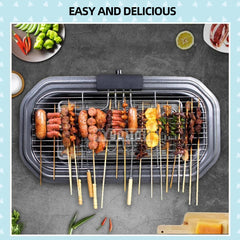 Electric Table Top Grill Griddle - 1800W Indoor/Outdoor Hotplate Cooker, Double Comfort for Kitchen, Camping, Parties & Festivals