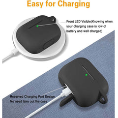 Silicone Case for AirPods Pro 3 (2025). Protective skin with keychain neck, shockproof & wireless charging supported. Multi-color.