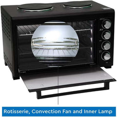 OE-1415 35L Electric Oven Toaster Grill - 6-in-1 Countertop Oven with Convection, Rotisserie & Pizza Function