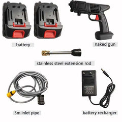 Heavy Duty Cordless Portable Battery Washer | High-Pressure Washer for Solar Panels, AC, and Car Services | 2800W, 45 Bar, 2 Battery Kit
