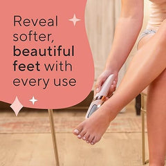 Flawless Pedi | The Ultimate Electronic Foot Care Tool with Dual Rollers & LED Precision | Smooth, Soft Feet at Home
