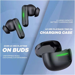 TWS Wireless Earbuds with ENC, V5.1 Bluetooth, Clear Call Effect, HD Sound, Long Battery Life, Sensitive Touch, Short Ear Handle Design, Type-C