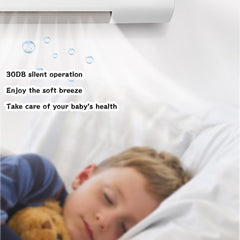 Personal Mini Air Conditioner. Wall-mounted dual-use AC unit with remote, touch screen & heating/cooling for rooms up to 150 sq ft.