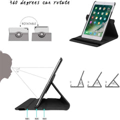 360° Rotating Stand Case for iPad 2/3/4 - Auto Wake/Sleep Smart Cover Protective Case with Multiple Viewing Angles (Multi Colour)