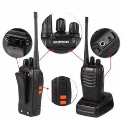 BF-888S UHF 400-470MHz Handheld Walkie-Talkie. 5W long-range ham radio for professional & commercial use. Wireless communication.