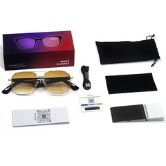 GY500 AI Sports Sunglasses - Wireless Translation, Music & Voice Control, Waterproof for Outdoor Activities