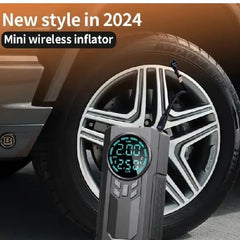 4-in-1 Portable Car Jump Starter, Air Pump, Power Bank