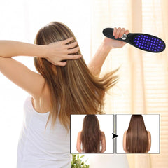 Electric Scalp Massage Comb - LED Light, 3 Vibration Modes, Rechargeable Hair Growth & Stress Relief Tool