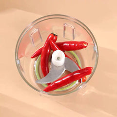 Mini Press Intelligent Electric Garlic Machine | Wireless Food Chopper 100/250ml | Effortless Garlic, Onion, and Vegetable Mincing with One-Click Operation