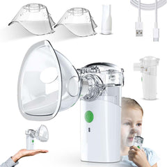 GK-101 Portable Mini Vaporizer. 3-mode handheld nebulizer & cool mist inhaler for adults & kids. Includes travel storage bag.