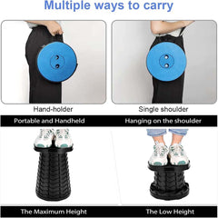 Portable Telescopic Stool - Lightweight Folding Seat for Camping, Fishing & Travel (397lb Capacity)