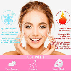 2-Pcs Facial Ice Globes. Cryo roller balls to reduce puffiness, dark circles & wrinkles. Cold therapy facial massager.