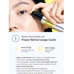 THE VITA-A Retinol Shot Tightening Serum. Potent anti-aging treatment for wrinkles, firmness & skin renewal. 30ml.