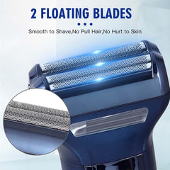 DL-9021 3-in-1 Hair Clipper Set - Rechargeable USB-C Trimmer with Digital Display & Interchangeable Blades