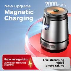 Q05 Smart Magnetic Charging Gimbal - 360° Rotation, AI Face Tracking, Phone Stabilizer with Magnetic Mount & Charging
