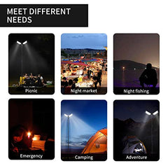 LED Work Light with Telescoping Tripod | 20,000 Lumen Dual-Head Work Light with Stand | Ideal for Outdoor and Indoor Lighting