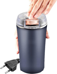 Small Stainless Steel Coffee Grinder - Powerful Electric Spice & Coffee Bean Grinder for Home, Compact & Multi-Purpose