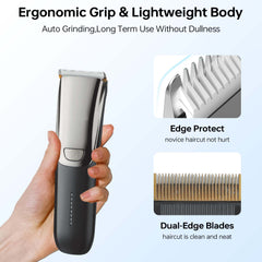 MHT-779 Rechargeable Hair Clipper - Professional Rotary Motor, 300min Runtime, LED Display
