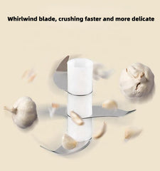 Mini Press Intelligent Electric Garlic Machine | Wireless Food Chopper 100/250ml | Effortless Garlic, Onion, and Vegetable Mincing with One-Click Operation