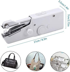 Mini Portable Handheld Sewing Machine - Cordless Electric Quick Stitch Tool for Fabric, Clothing & Travel Repairs