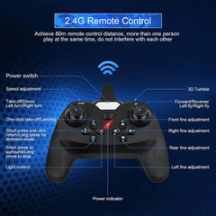 RC Aeroplane 2.4GHz Remote Controlled Fighter Plane | L0712 Quadcopter Floating Aeroplane Toy with Colored LED Lights | USB Rechargeable RTF RC Plane for Beginners, Kids, and Adults | Durable, Lightweight, and Easy to Fly Aircraft