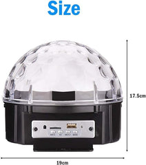 LED Disco Lights Party Lights | Rotating Crystal Magic Ball Lights for the Ultimate Party Atmosphere | Colorful Lighting for Any Occasion