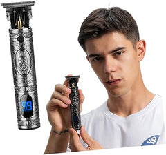 USB Rechargeable Electric Barbershop Hair Clipper | Digital LCD Professional Hair Trimmer