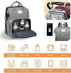 Diaper Bag Backpack – Multifunctional Waterproof Travel Essentials Baby Bag