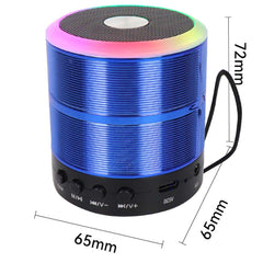 Portable Bluetooth Speaker & Radio. Mini wireless subwoofer for powerful outdoor sound with FM radio functionality. (Multi- Colour)