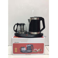 OE-4010 2.0L Electric Kettle & Tray Set. Fast-boiling water kettle with serving tray for elegant home tea service.