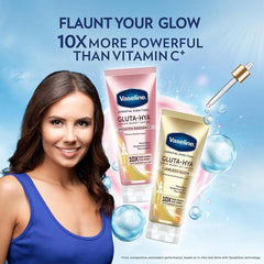 Vaseline Essential Even Tone Body Lotion - Gluta-Hya Serum Burst, 10X More Powerful Than Vitamin C, UV Protection, 200ml