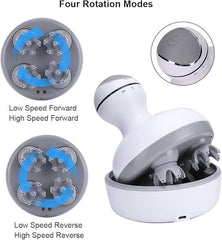 Smart 4D Head Massager | Electric Scalp Massager with 4 Heads & 84 Nodes | Stimulates Hair Growth, Stress Relief & Full-Body Relaxation