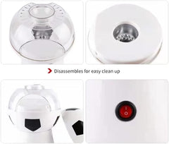 Football Popcorn Maker, 1200W Hot Air Popcorn Machine | Healthy, Oil-Free Snack with Overheat Protection & Temperature Control | Perfect for Game Nights and Parties