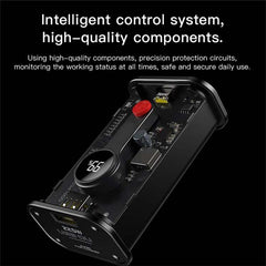 YP35 10000mAh Fast Charging Power Bank – LED Display Phone Charging Station