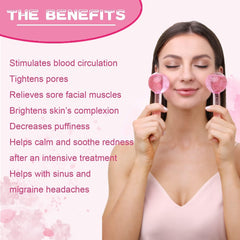 2-Pcs Facial Ice Globes. Cryo roller balls to reduce puffiness, dark circles & wrinkles. Cold therapy facial massager.