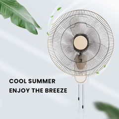 MWFV-432 16" Wall Mount Fan - 3-Speed, Adjustable Tilt, Quiet Operation for Home & Commercial Spaces Without remote