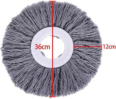 New Magic Mop Replacement Head | 360° Rotating Easy Hand Spin | Microfiber Spinning Mop - Gray | Efficient Cleaning for All Surfaces