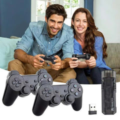 X8 Android TV Box 8K HDR | Game Console Double System | 10,000+ Classic Games | Dual Controller Support | Android TV Stick with Chromecast, Google Assistant | 5G WiFi Compatible