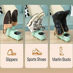 Electric Shoe Dryer with Adjustable Rack & Timer | Multi-Functional Boot Warmer & Glove Dryer for Sweaty Shoes
