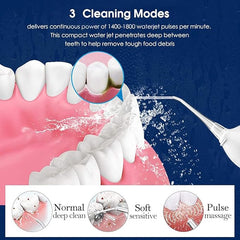Dental Oral Irrigator – 240ml USB Water Flosser, Waterproof Teeth Cleaner & Mouth Washing Machine