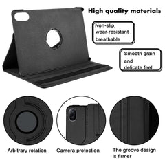 360° Rotating Leather Stand Cover Case Compitable for Huawei MatePad 11 2024 - with Auto Wake/Sleep (Multi Colour)