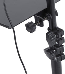 Ring Light Sound Card Tray with Live Microphone Stand | Adjustable Threaded Clamp Clip | Tripod Bracket Accessories with Mobile Phone Holder