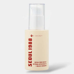 K-Secret SEOUL 1988 Serum with Retinal Liposome 2% & Black Ginseng – Anti-Aging, Wrinkle Care, Brightening & Firming Korean Face Serum 30ml