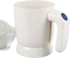 Electric Flour Sifter – Battery-Operated Steel Mesh Sieve for Effortless Baking and Pastry Making