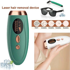 Hair Removal Device for Men & Women – Laser Hair Removal for Face & Full Body | At-Home Painless Hair Remover for Bikini, Legs, Underarms, Arms & Body