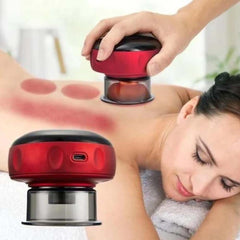 Smart Electric Cupping Device - 5 Massage Modes with Heating Therapy, Full Body Vacuum Massager for Pain Relief
