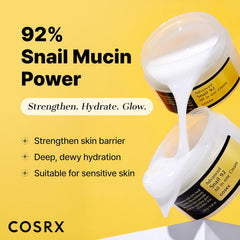 COSRX Advanced Snail 92 All In One Cream - 100g Korean Moisturizer with 92% Snail Mucin for Hydration & Repair