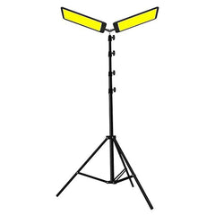 LED Work Light with Telescoping Tripod | 20,000 Lumen Dual-Head Work Light with Stand | Ideal for Outdoor and Indoor Lighting