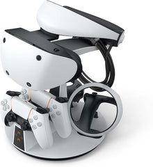 Charging Dock for PSVR2 – Game Controller and Headphones Charging Station with Controller Cradle